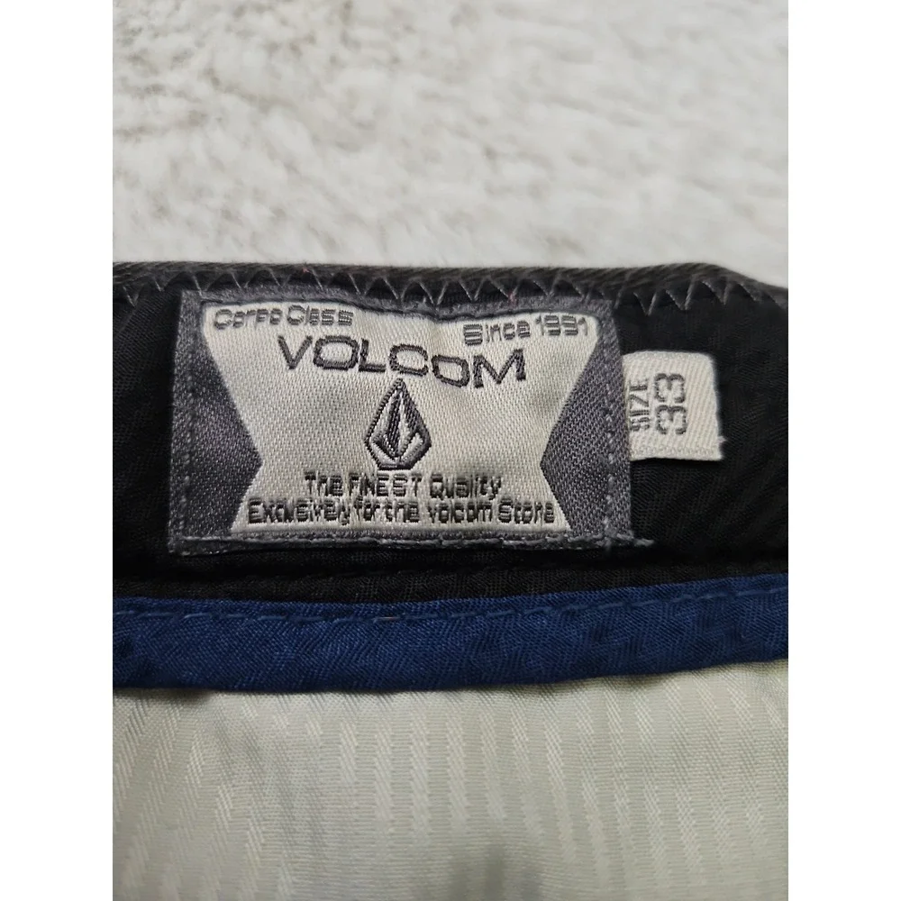 Volcom Frickin Modern Stretch Chino Shorts 33 Charcoal Gray Skate Casual Workwea